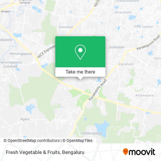 Fresh Vegetable & Fruits map