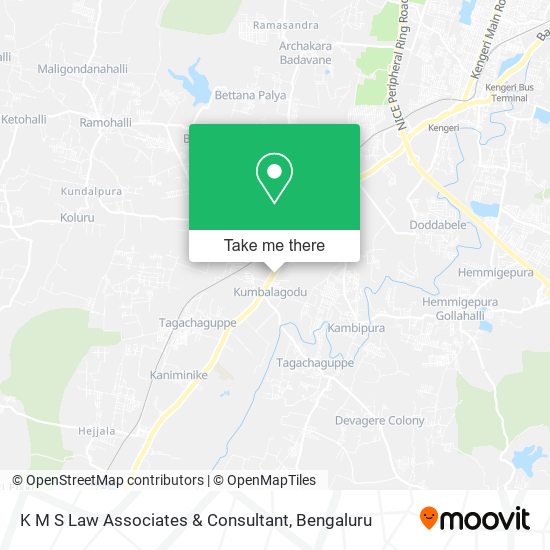 K M S Law Associates & Consultant map