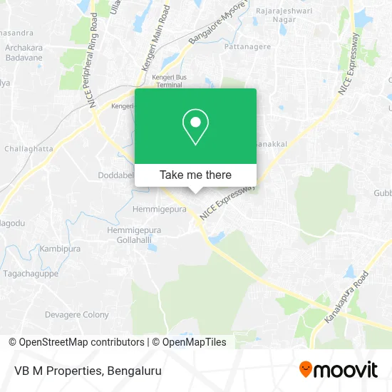 V B M Properties map