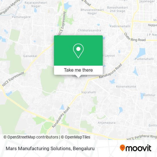 Mars Manufacturing Solutions map