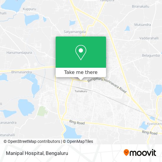 Manipal Hospital map