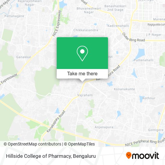 Hillside College of Pharmacy map