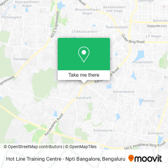 Hot Line Training Centre - Npti Bangalore map