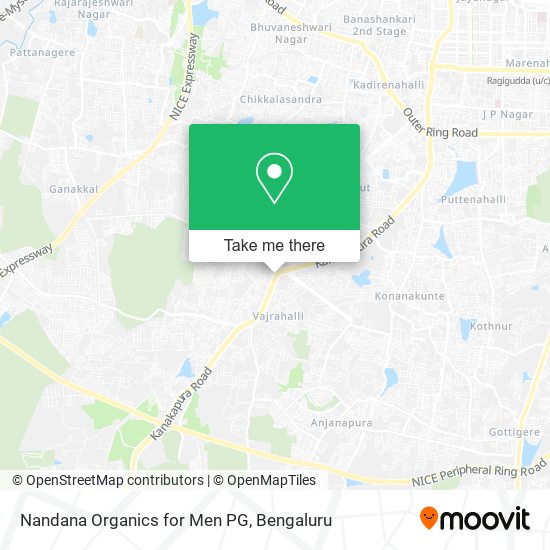 Nandana Organics for Men PG map