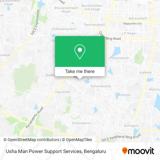 Usha Man Power Support Services map