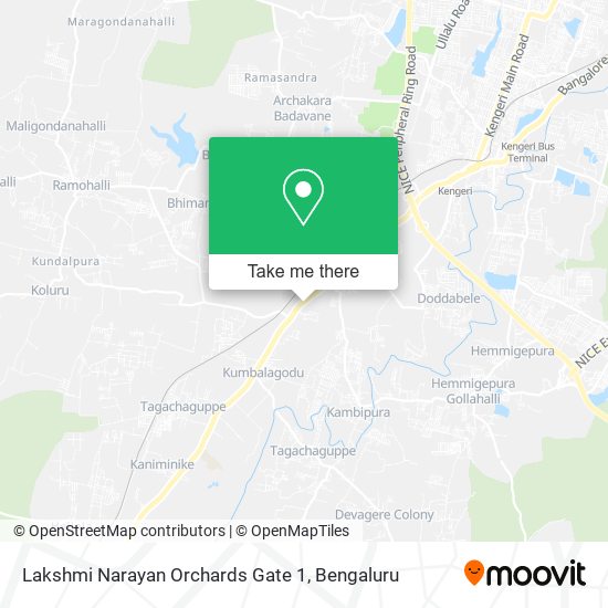 Lakshmi Narayan Orchards Gate 1 map