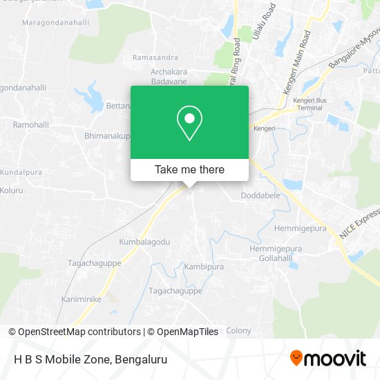 H B S Mobile Zone map