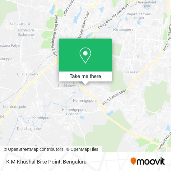 K M Khushal Bike Point map