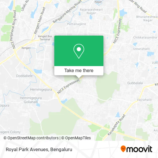 Royal Park Avenues map
