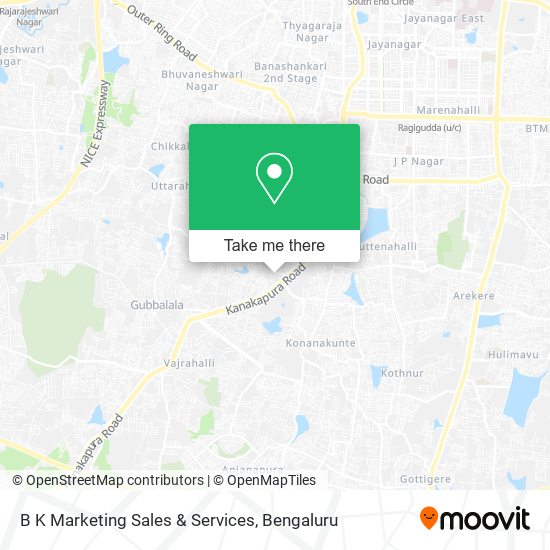 B K Marketing Sales & Services map