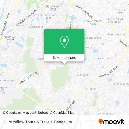 Hire Yellow Tours & Travels map