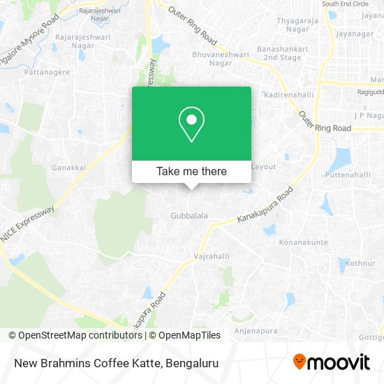 New Brahmins Coffee Katte map