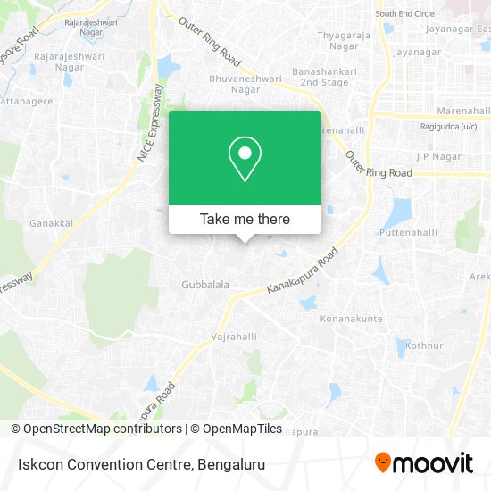 Iskcon Convention Centre map