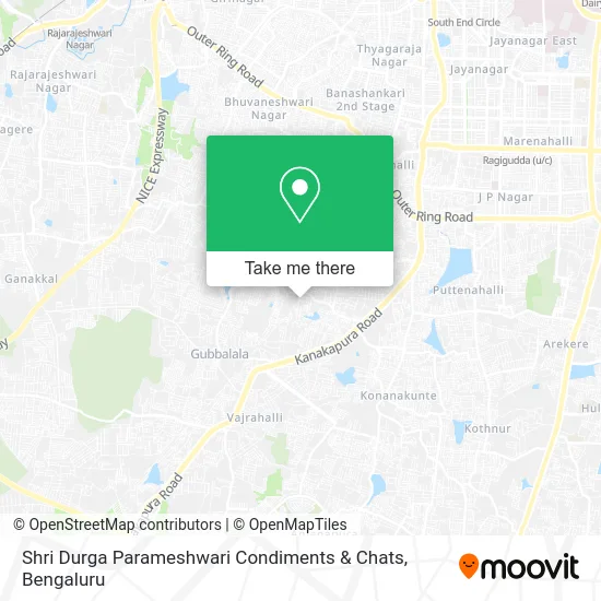 Shri Durga Parameshwari Condiments & Chats map