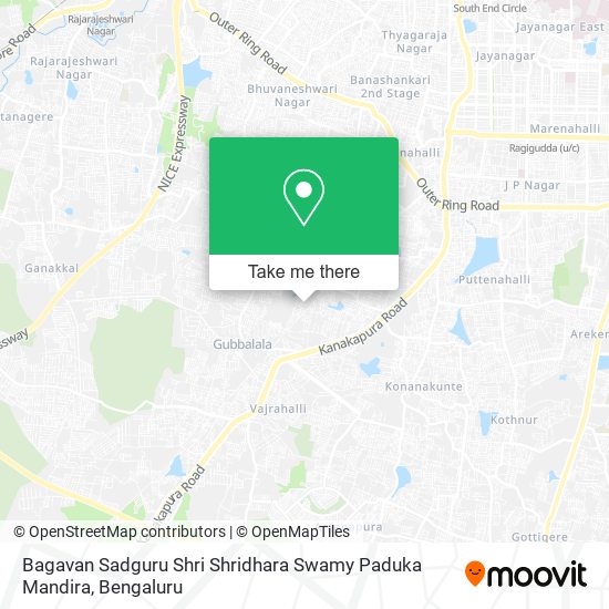Bagavan Sadguru Shri Shridhara Swamy Paduka Mandira map