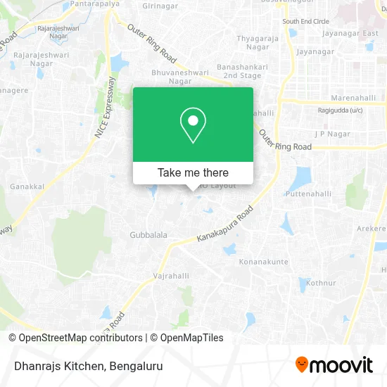Dhanrajs Kitchen map