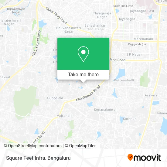 Square Feet Infra map