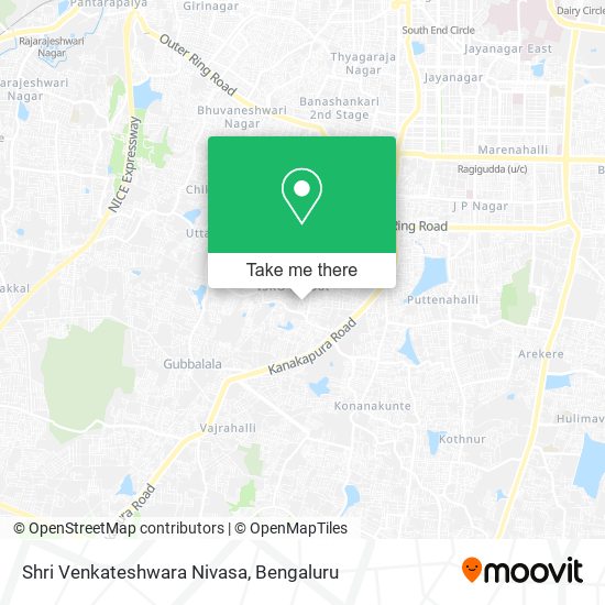 Shri Venkateshwara Nivasa map