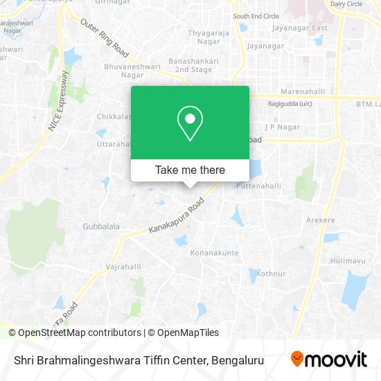 Shri Brahmalingeshwara Tiffin Center map