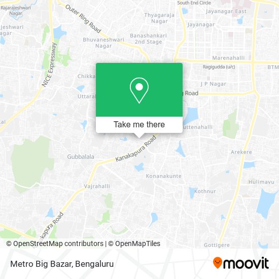 Metro Big Bazar map