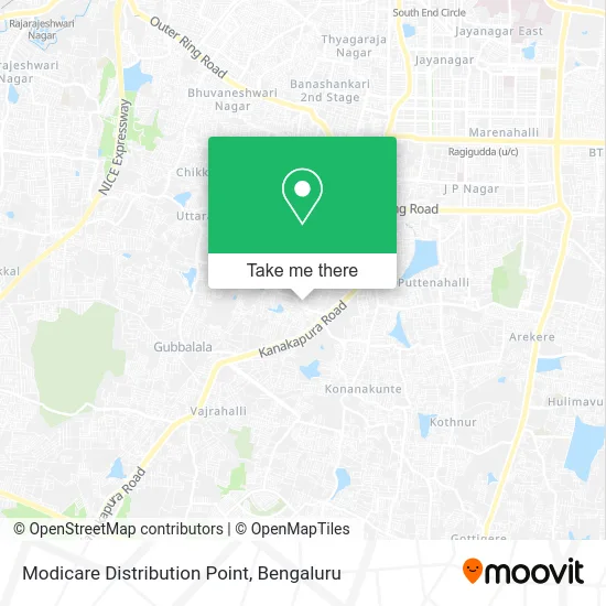Modicare Distribution Point map