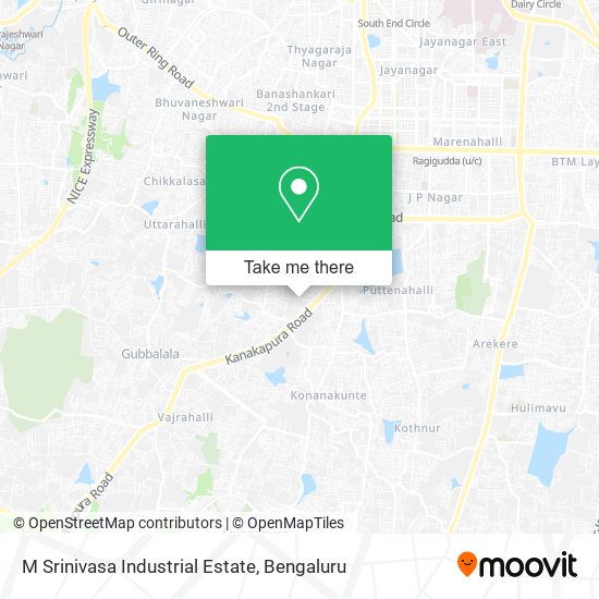 M Srinivasa Industrial Estate map