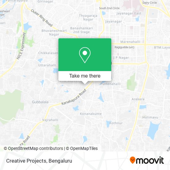 Creative Projects map