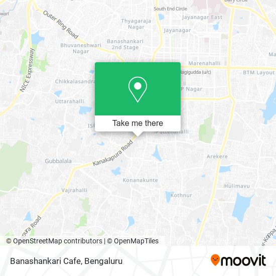 Banashankari Cafe map