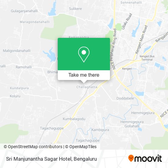 Sri Manjunantha Sagar Hotel map