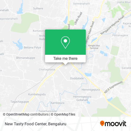 New Tasty Food Center map
