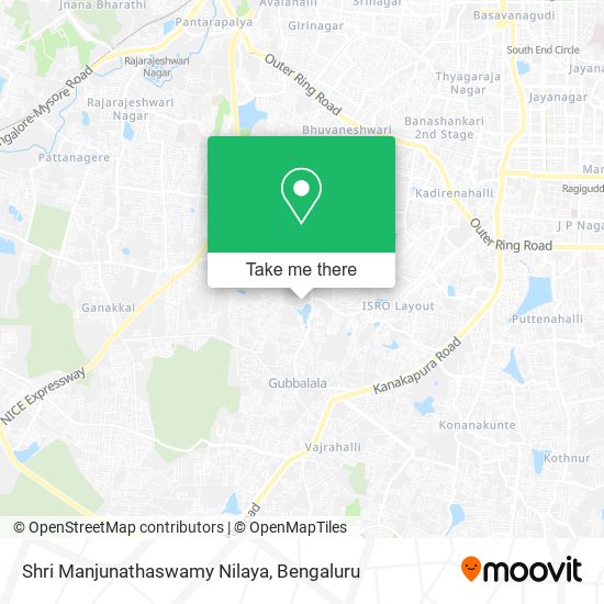Shri Manjunathaswamy Nilaya map