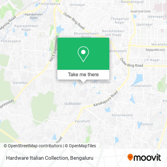 Hardware Italian Collection map