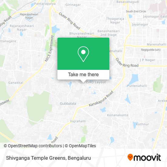 Shivganga Temple Greens map