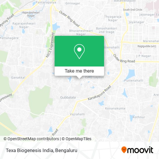 Texa Biogenesis India map