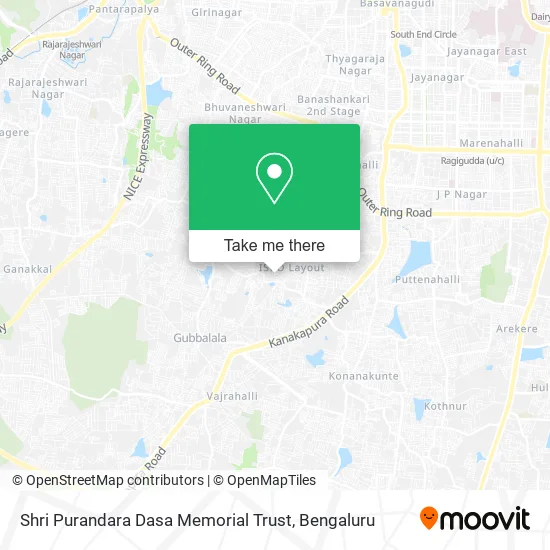 Shri Purandara Dasa Memorial Trust map