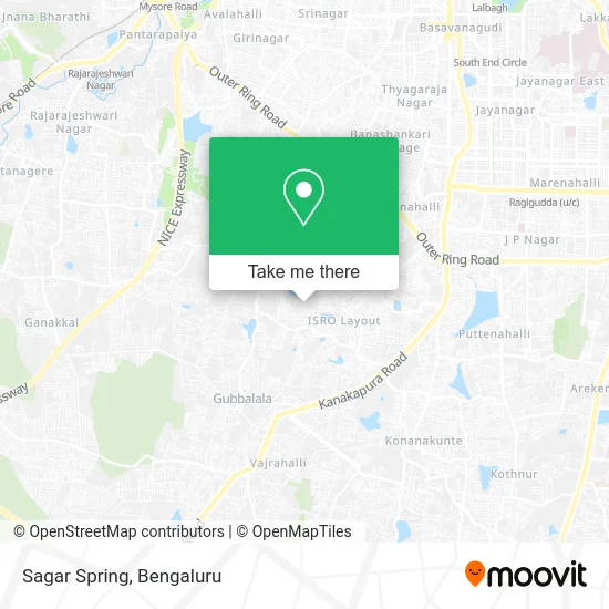 Sagar Spring map