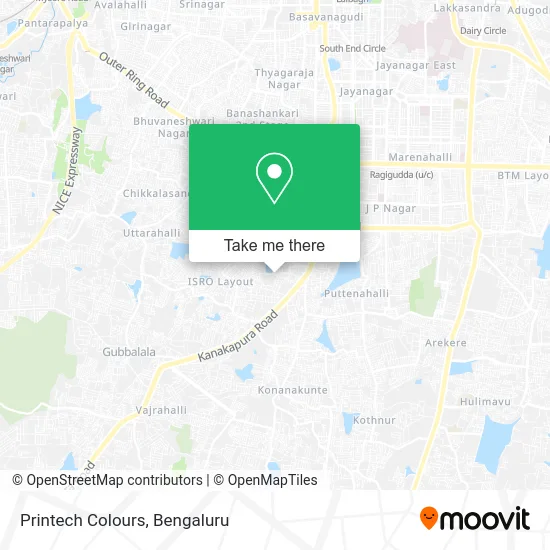 Printech Colours map