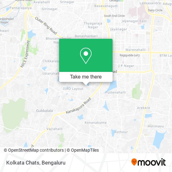 Kolkata Chats map