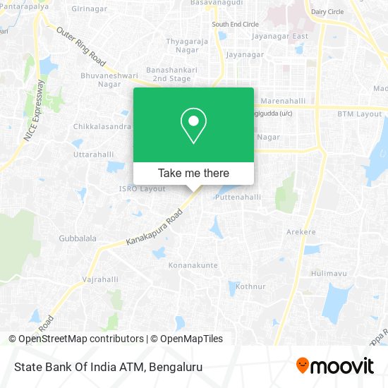 State Bank Of India ATM map