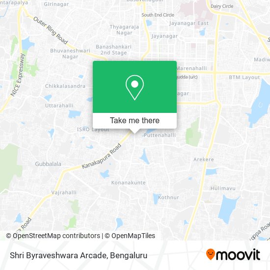 Shri Byraveshwara Arcade map
