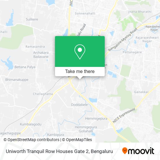 Uniworth Tranquil Row Houses Gate 2 map