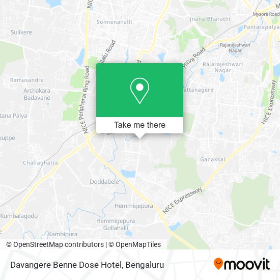 Davangere Benne Dose Hotel map