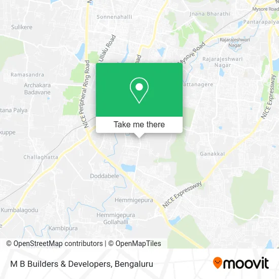 M B Builders & Developers map