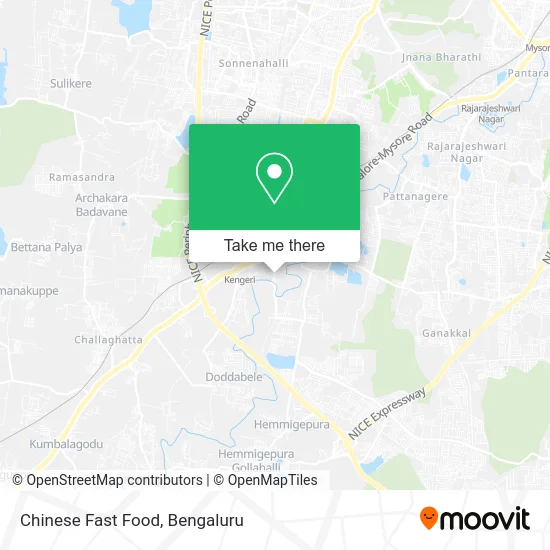 Chinese Fast Food map