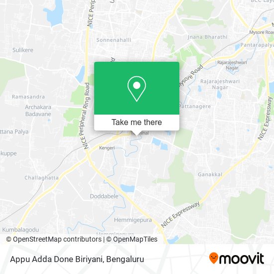 Appu Adda Done Biriyani map