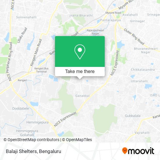 Balaji Shelters map