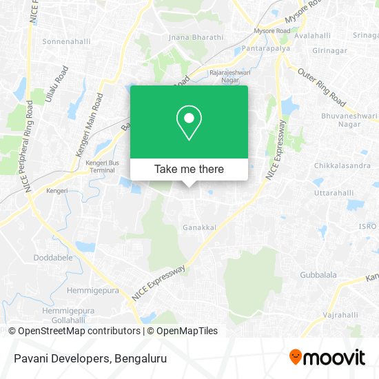 Pavani Developers map