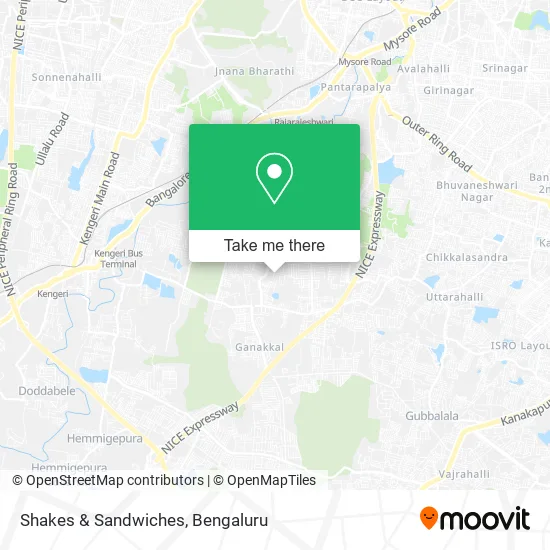Shakes & Sandwiches map