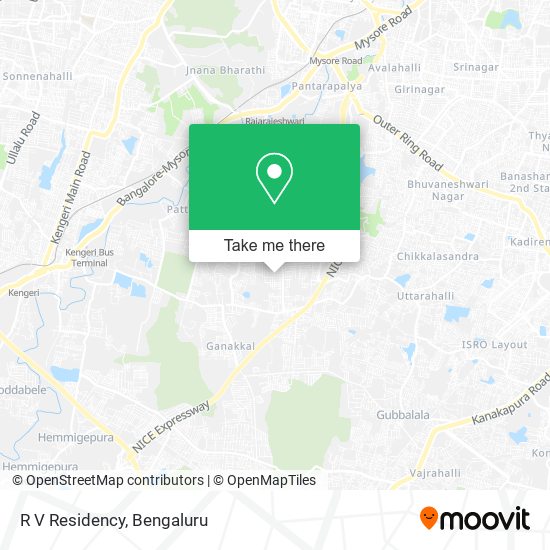 R V Residency map