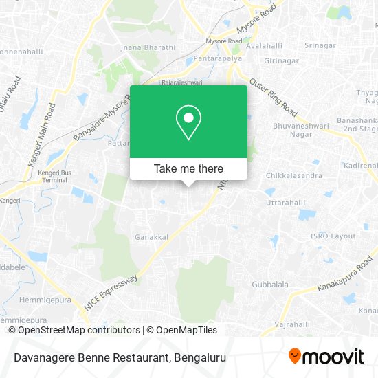 Davanagere Benne Restaurant map